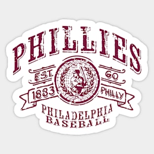 Phillies Vintage Baseball Sticker